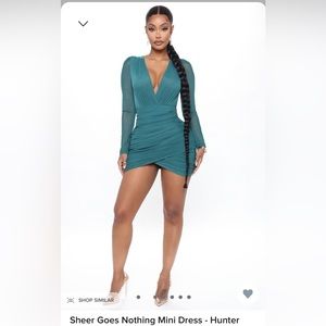 Brand new hunter green dress